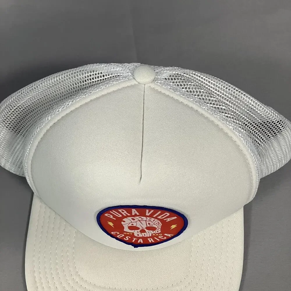 Pura Vida Costa Rica Hat Cap Snap Back Mesh Trucker Patch‎ Otto One Size Mens